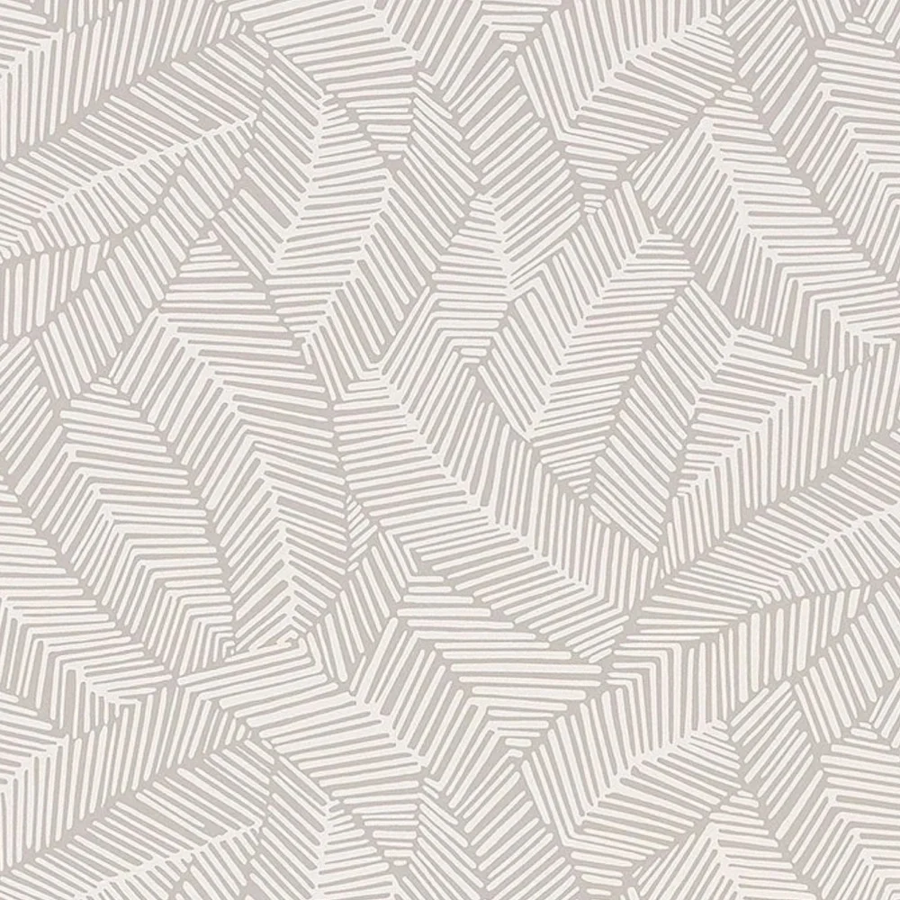 NWT SCHUMACHER Wallpaper 5007531 Abstract Leaf Dove 1 Double Roll + 20 Feet